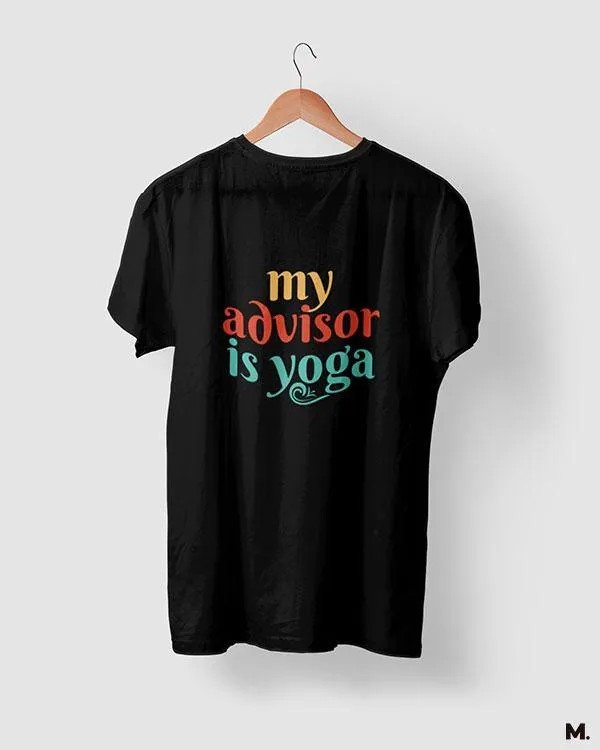 My advisor is yoga printed t shirts