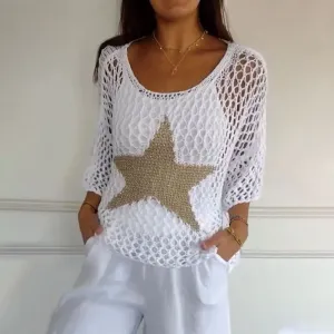 Natasha | Boho Lace Cover Up Blouse
