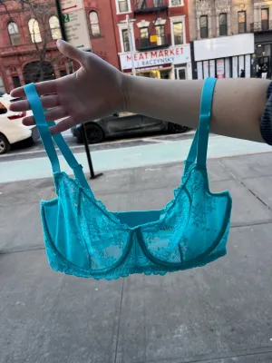 Natori: Heavenly Balconette Bra - Electric Aqua