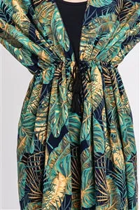 Navy Tropics Cover-Up