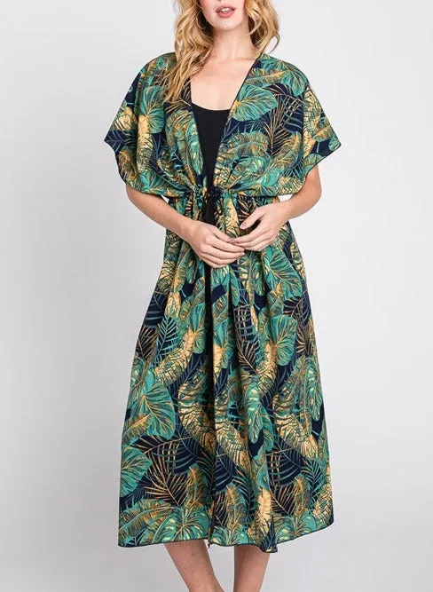 Navy Tropics Cover-Up