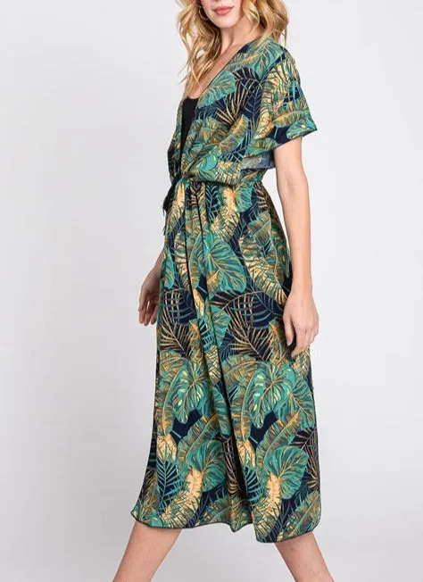 Navy Tropics Cover-Up