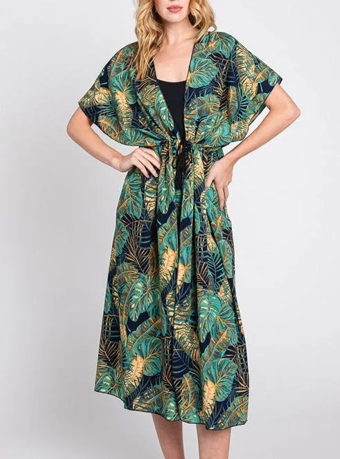 Navy Tropics Cover-Up