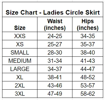 Neon Bananas Ladies' Circle Skirt