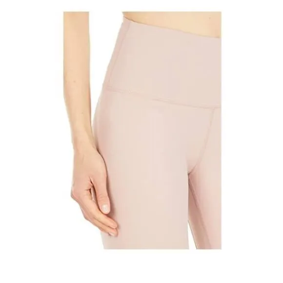 NWT VARLEY Merridy High Waist 10 Shadow Rose Blush Pink Bike Shorts Sz M