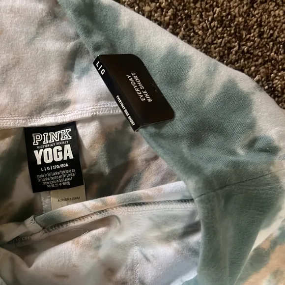 NWT  Victoria secret yoga shorts tie -dye
