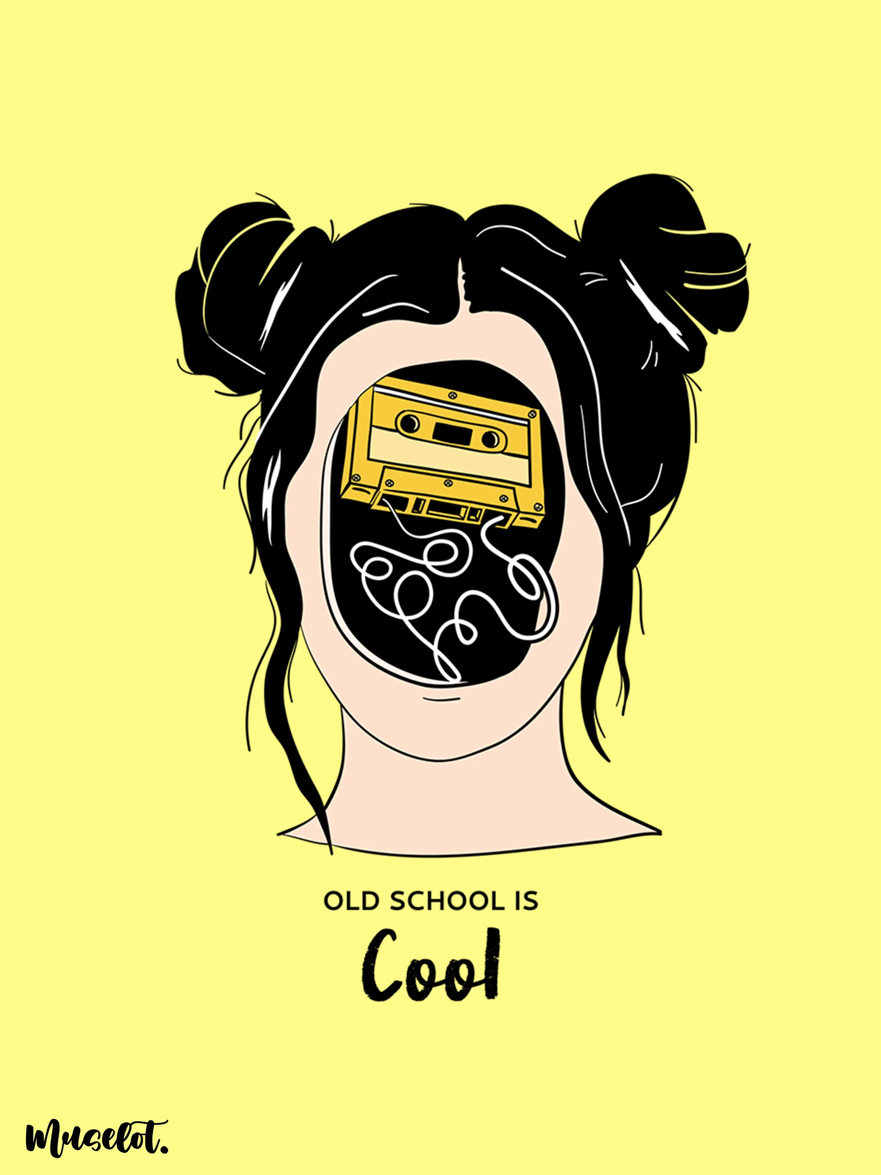 Old school is cool crop t shirts