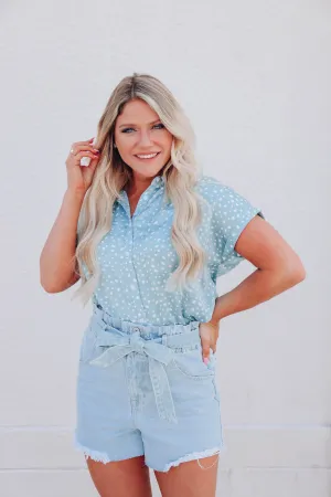 Pinchot Satin Collared Blouse