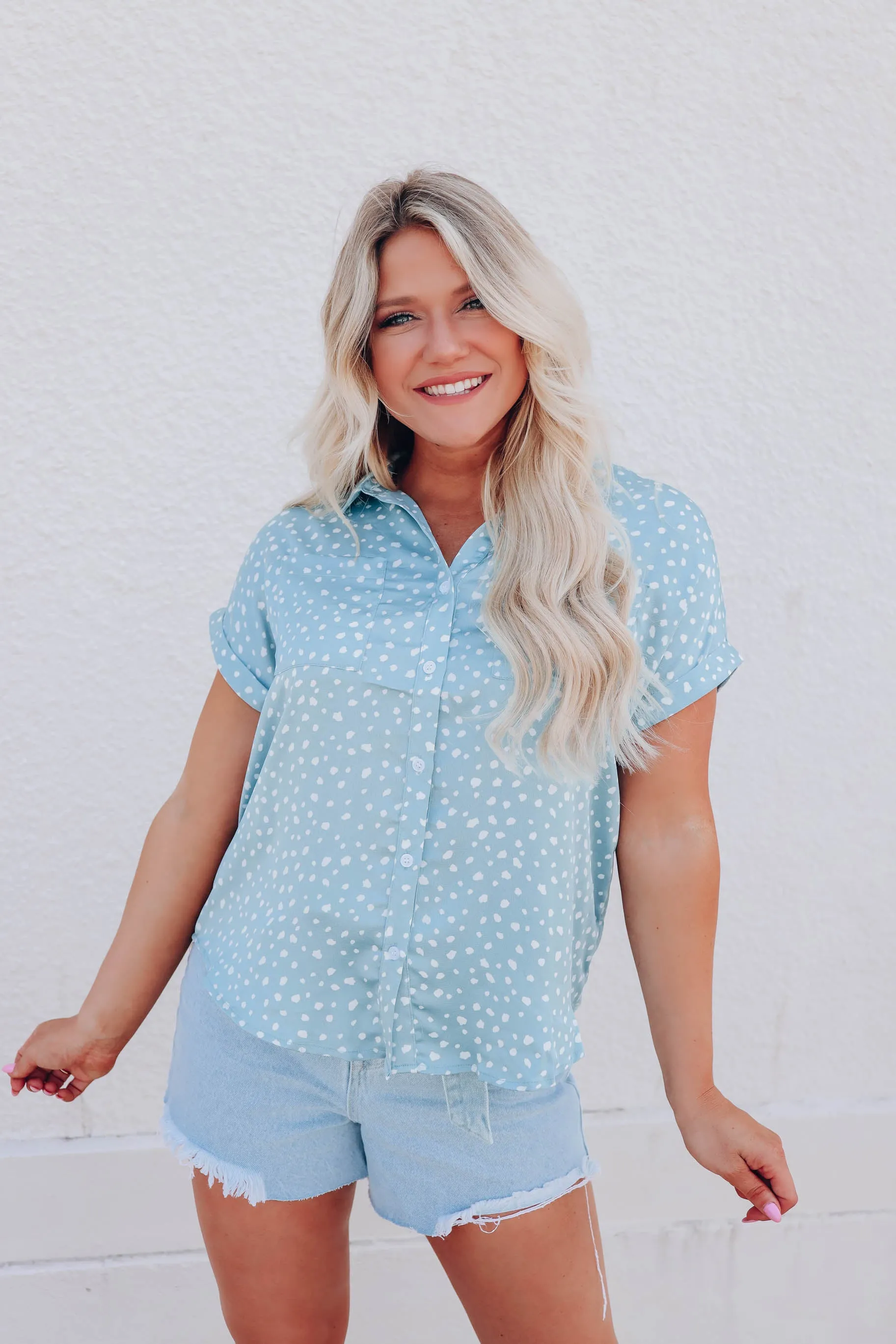 Pinchot Satin Collared Blouse