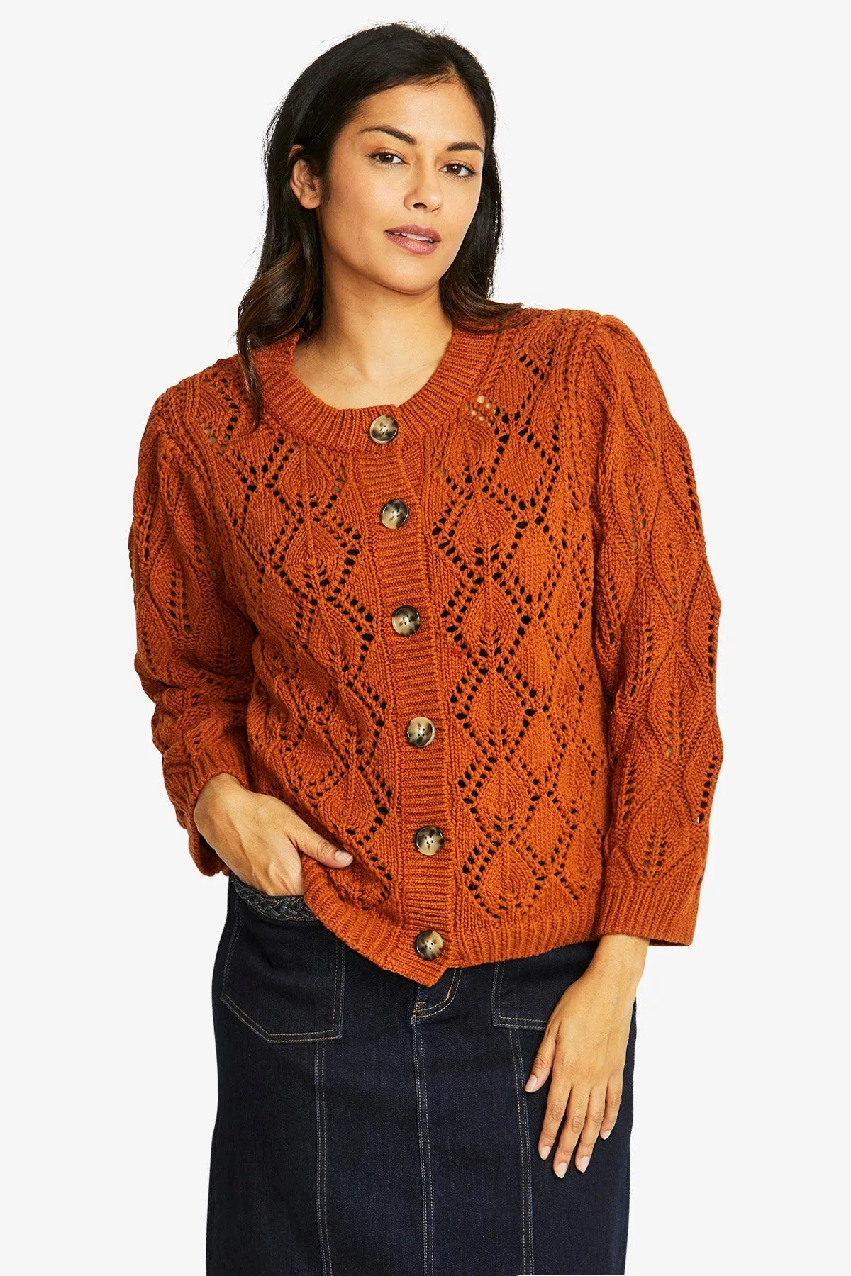 Pingpong P585025 Pointelle Cardigan