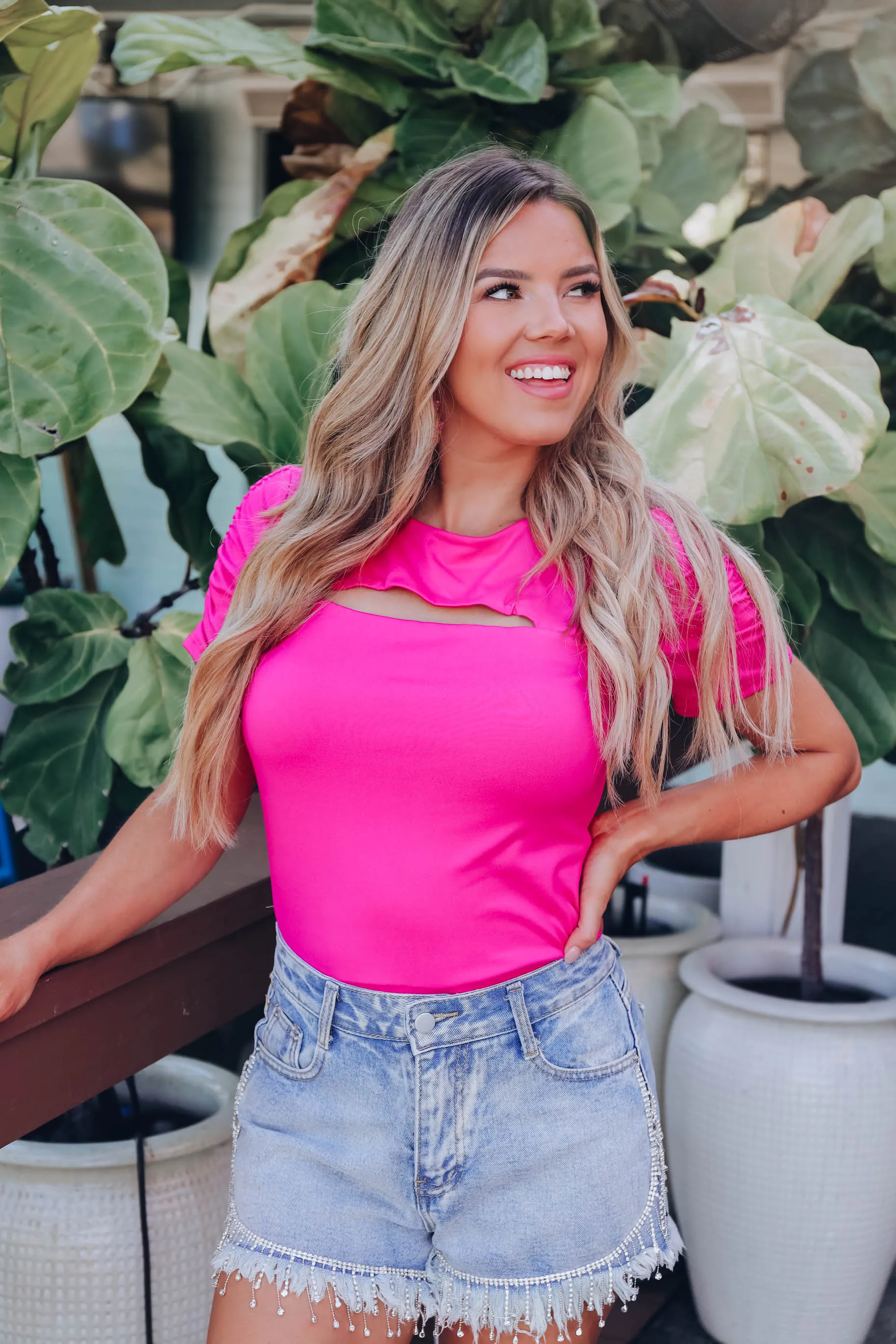 Pink-A-Boo Body Suit