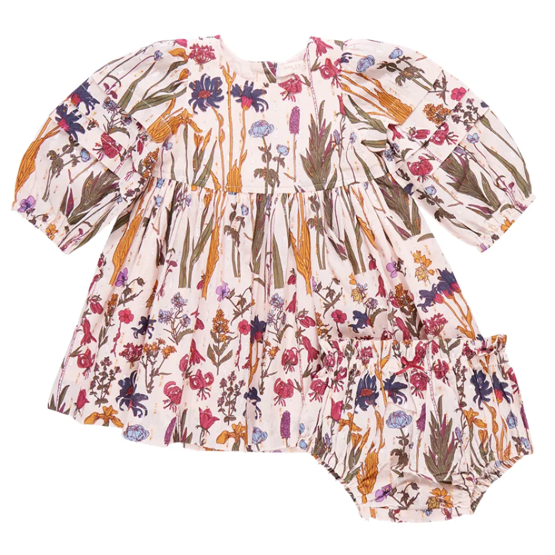 Pink Chicken Baby Girls Brooke Dress Set - Autumn Flowers