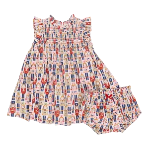 Pink Chicken Baby Girls Stevie Dress Set - Vintage Nutcracker