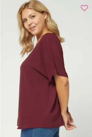 Plus Paisley Flowy Top-2 Colors Available