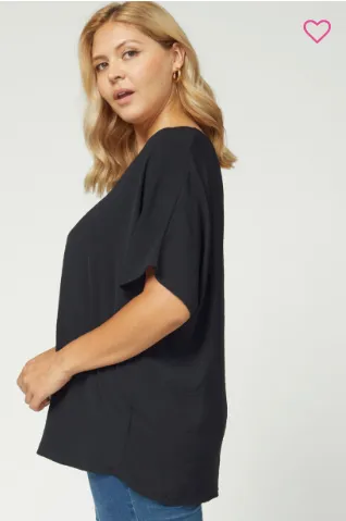 Plus Paisley Flowy Top-2 Colors Available