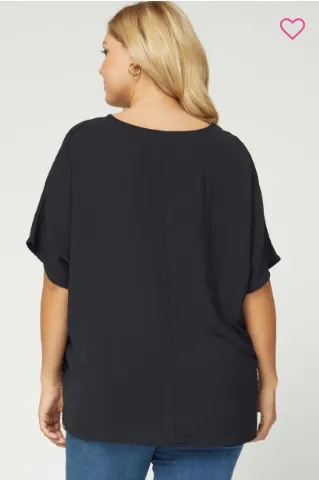 Plus Paisley Flowy Top-2 Colors Available