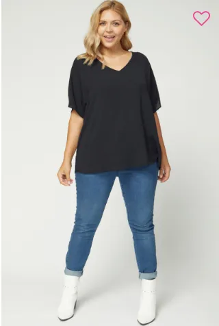 Plus Paisley Flowy Top-2 Colors Available