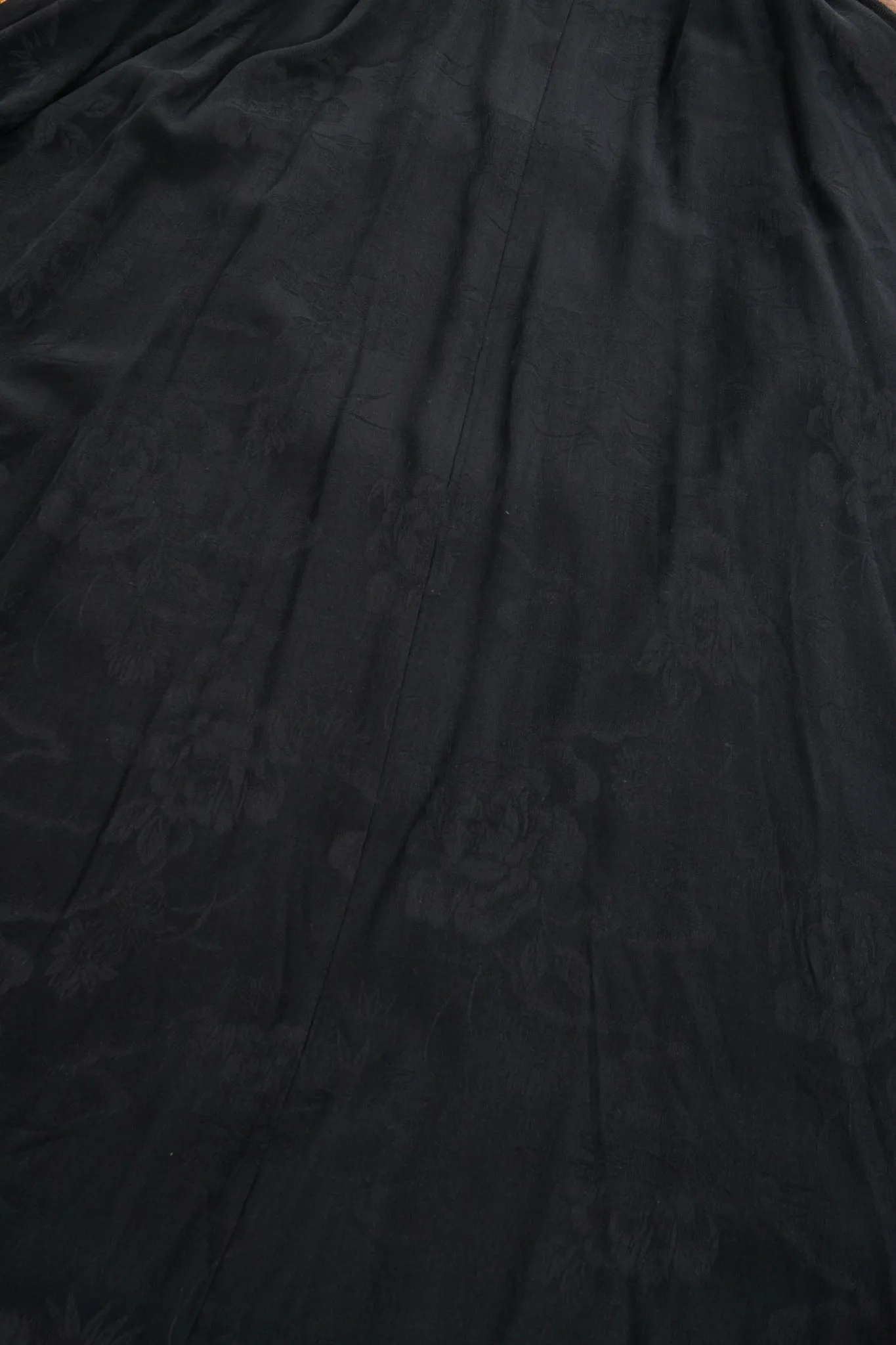 Plush Silk Tinsel Cape Coat