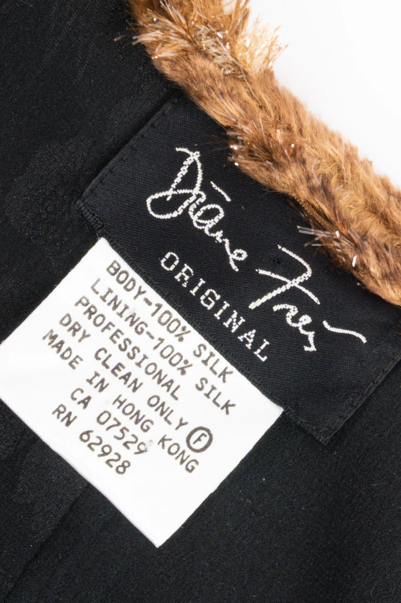 Plush Silk Tinsel Cape Coat