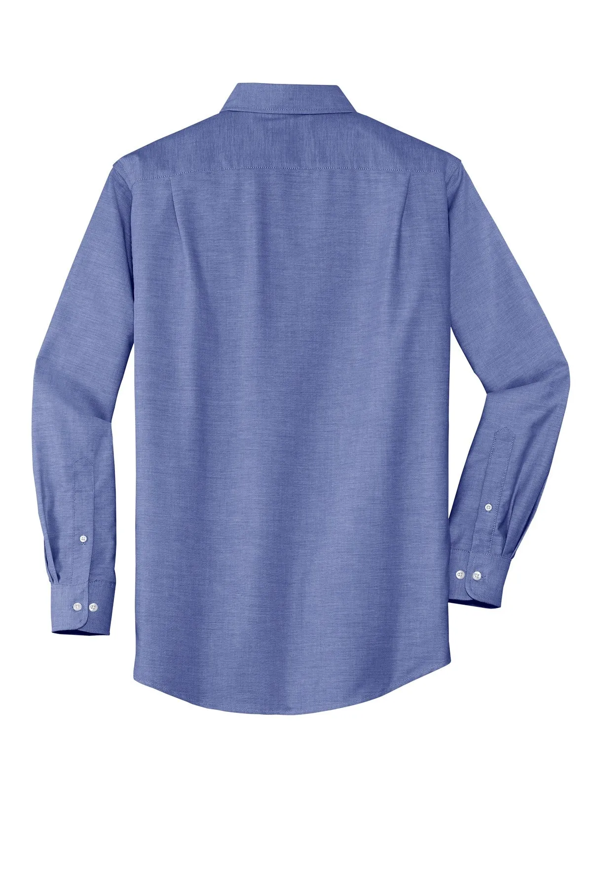 Port Authority SuperPro Oxford Shirt. S658 Navy