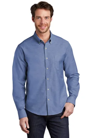 Port Authority   Untucked Fit SuperPro  Oxford  S651 Navy