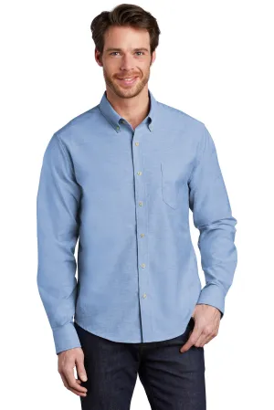 Port Authority   Untucked Fit SuperPro  Oxford  S651 Oxford Blue