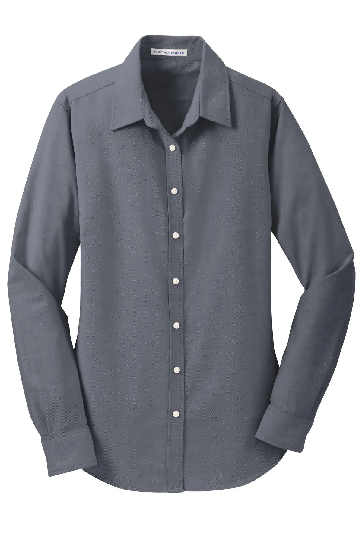 Port Authority Women's SuperPro Oxford Shirt. L658 Black