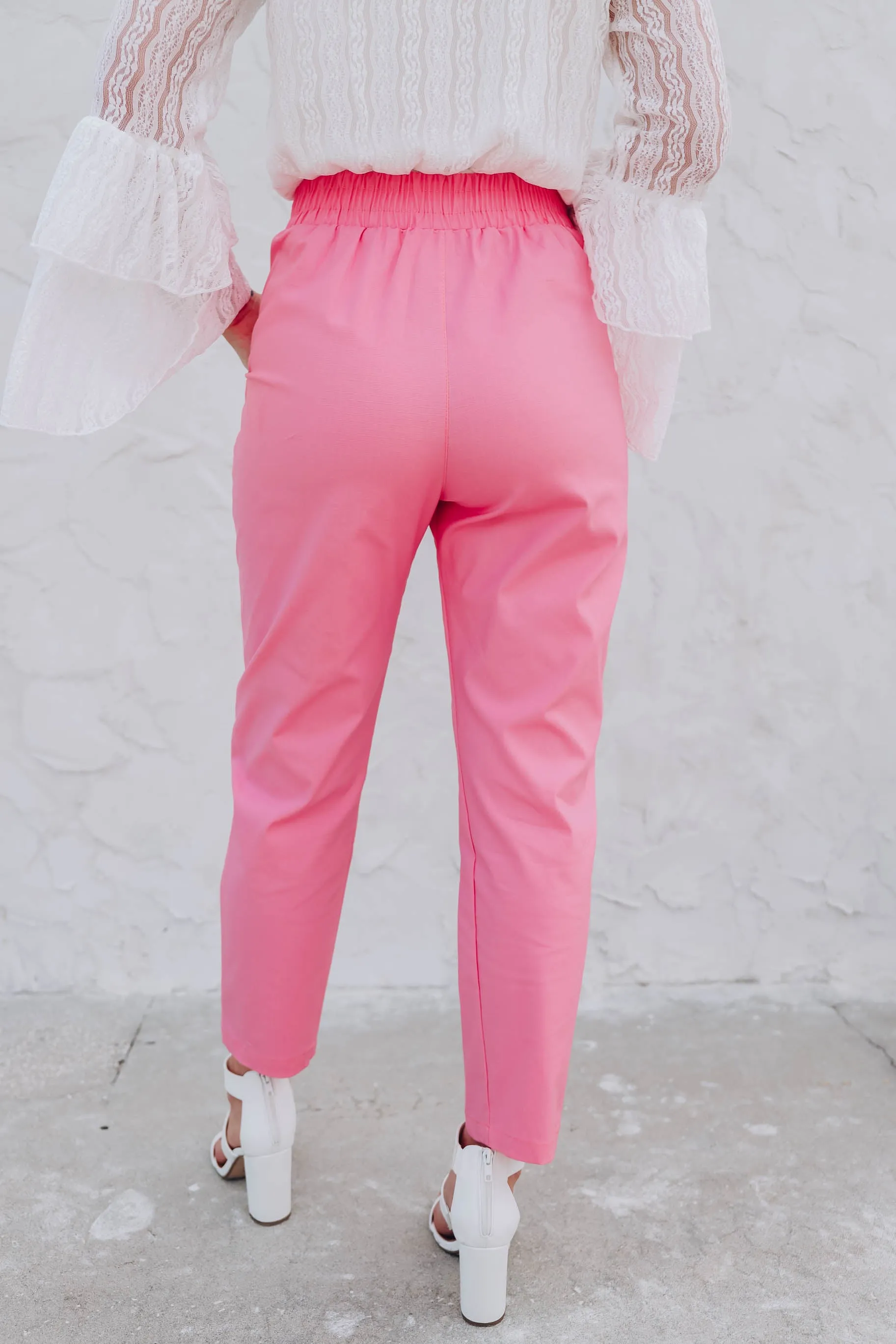 Powerful In Pink Ankle Slacks - FS