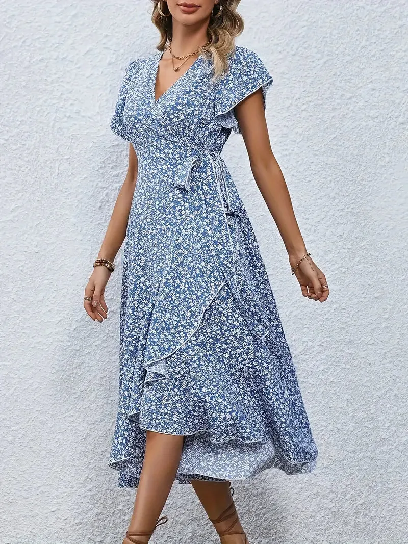 Primrose | Flowy Wrap Midi Dress
