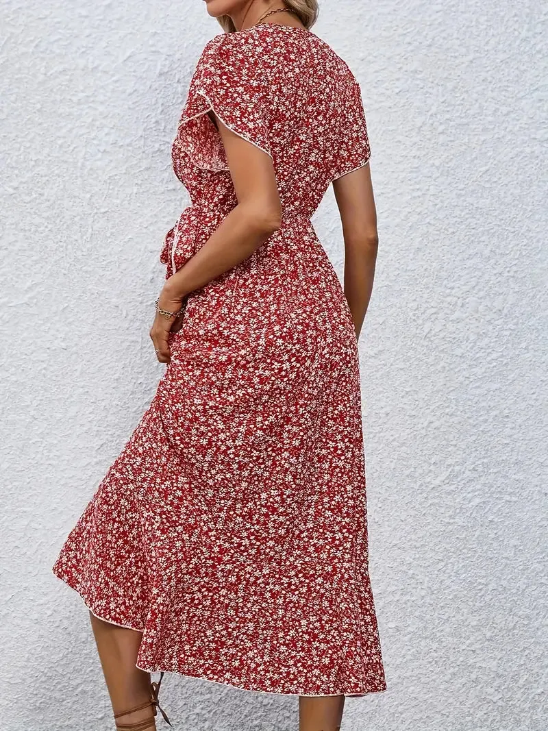 Primrose | Flowy Wrap Midi Dress