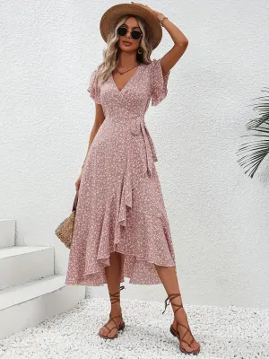 Primrose | Flowy Wrap Midi Dress