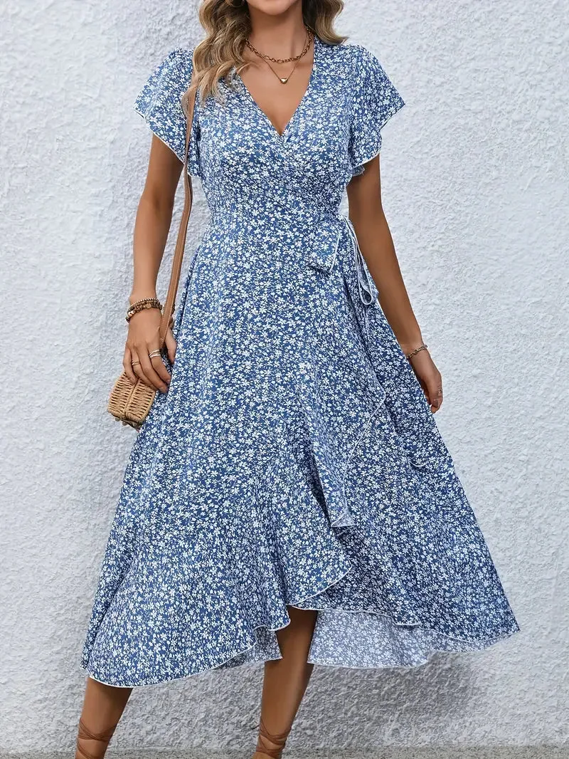 Primrose | Flowy Wrap Midi Dress