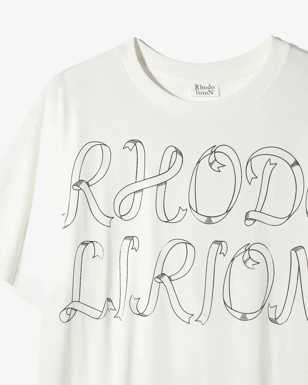 Printed Making a bow with Ribbon Tee - White