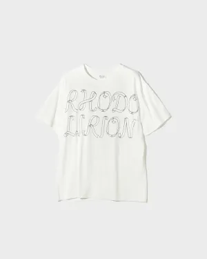 Printed Making a bow with Ribbon Tee - White