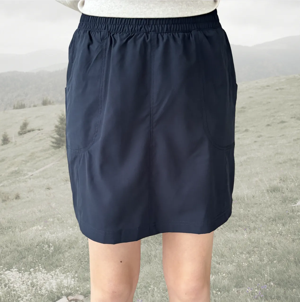 PZ - pull-on skort - navy