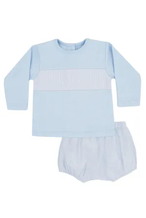 "Theodore" Blue Top & Striped Jam Pants