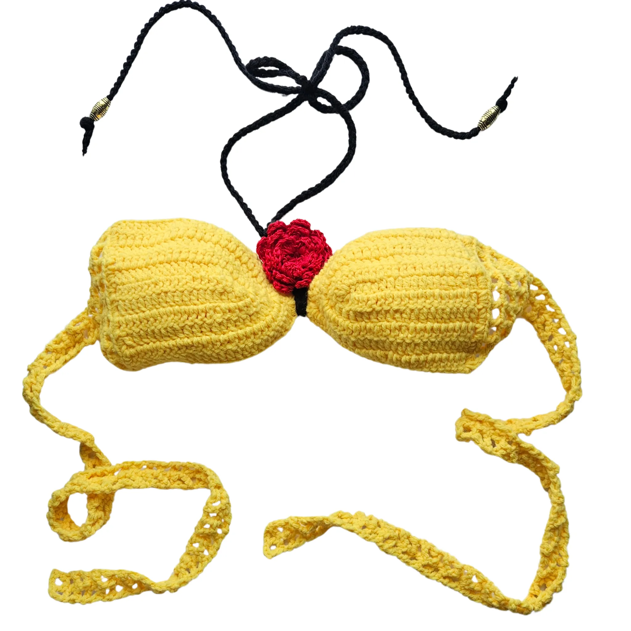 Radiant Bloom Crochet Bandeau Top