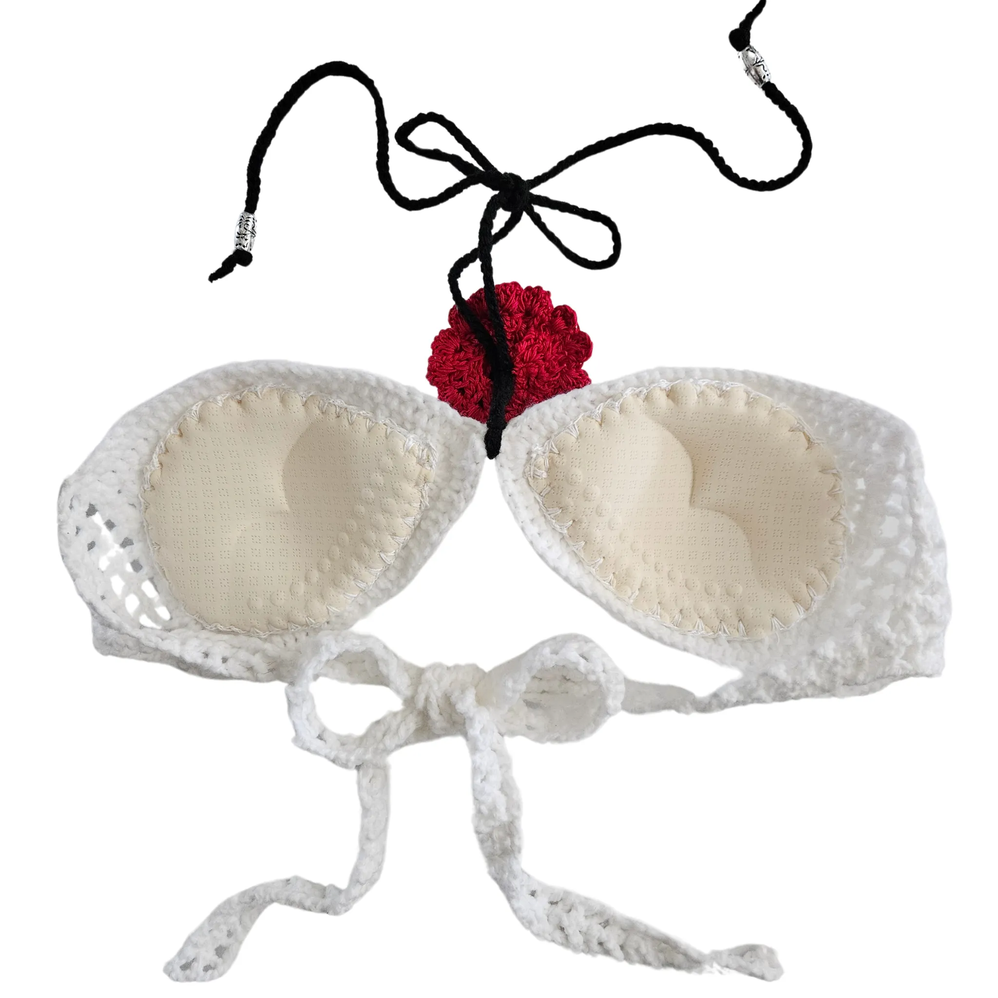 Radiant Bloom Crochet Bandeau Top