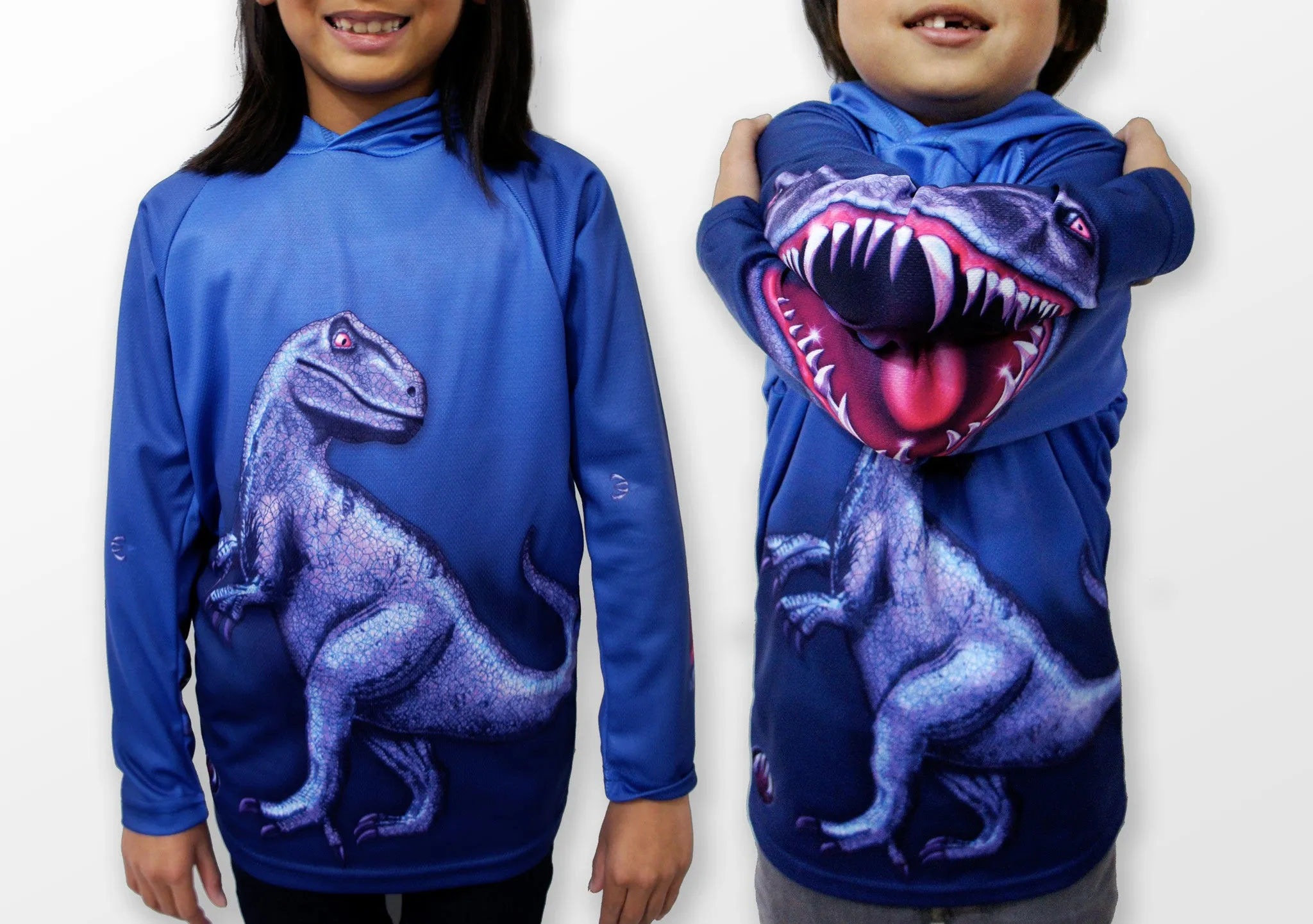 RAPTOR DINO Hoodie Sport Shirt by MOUTHMAN®