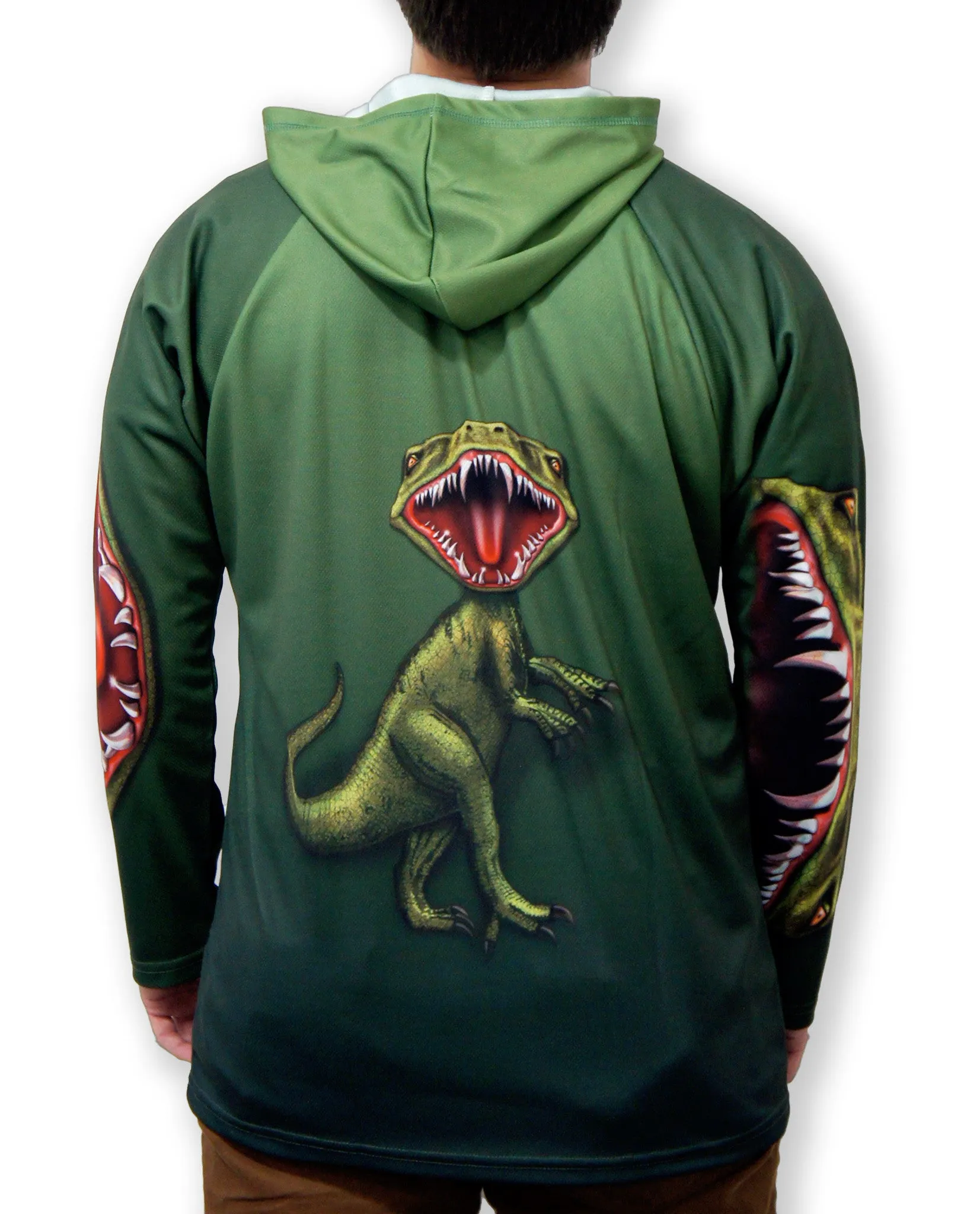 RAPTOR DINO Hoodie Sport Shirt by MOUTHMAN®