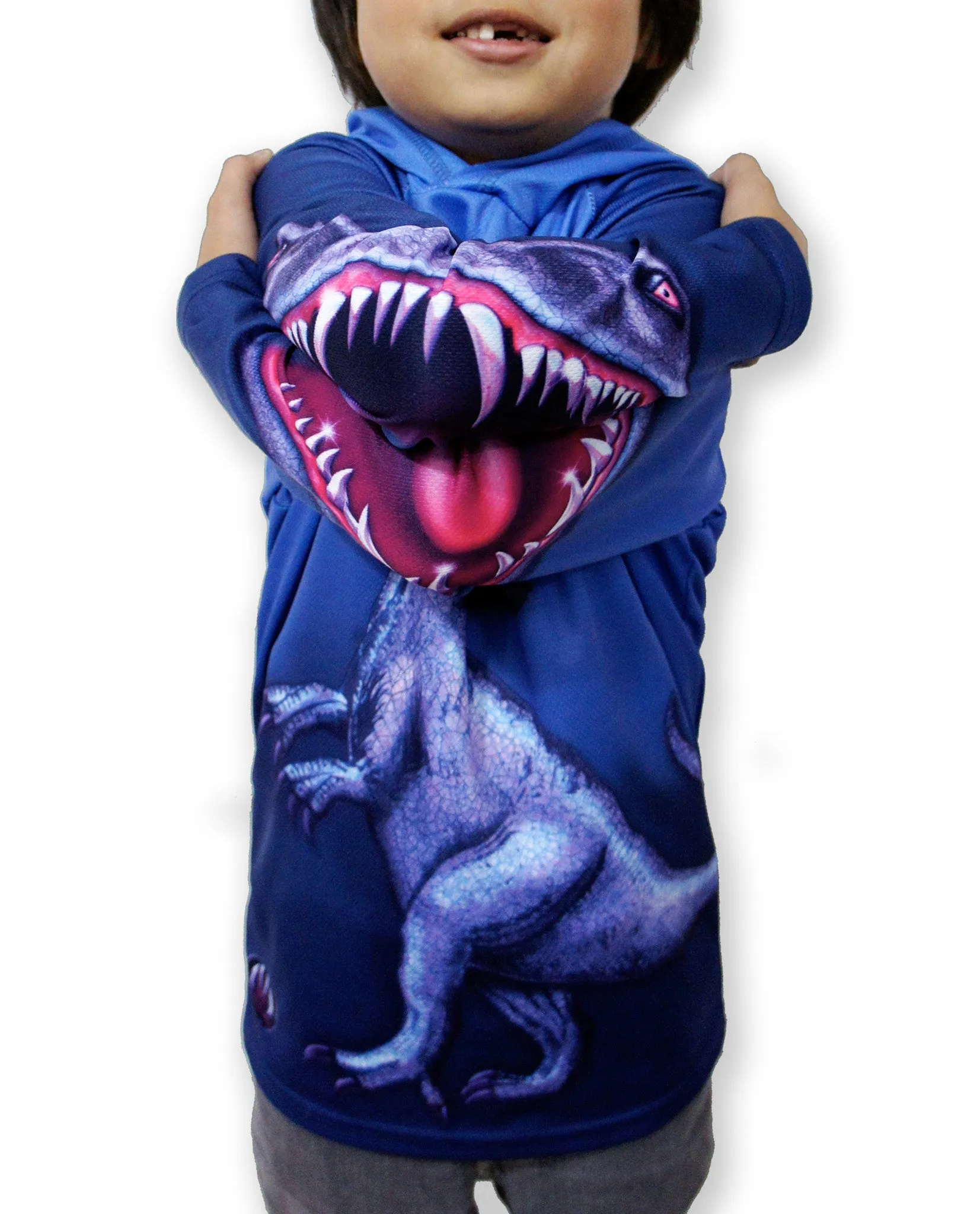 RAPTOR DINO Hoodie Sport Shirt by MOUTHMAN®