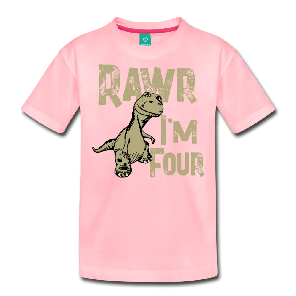 Rawr I'm Four Kids' Premium T-Shirt (CK1604)