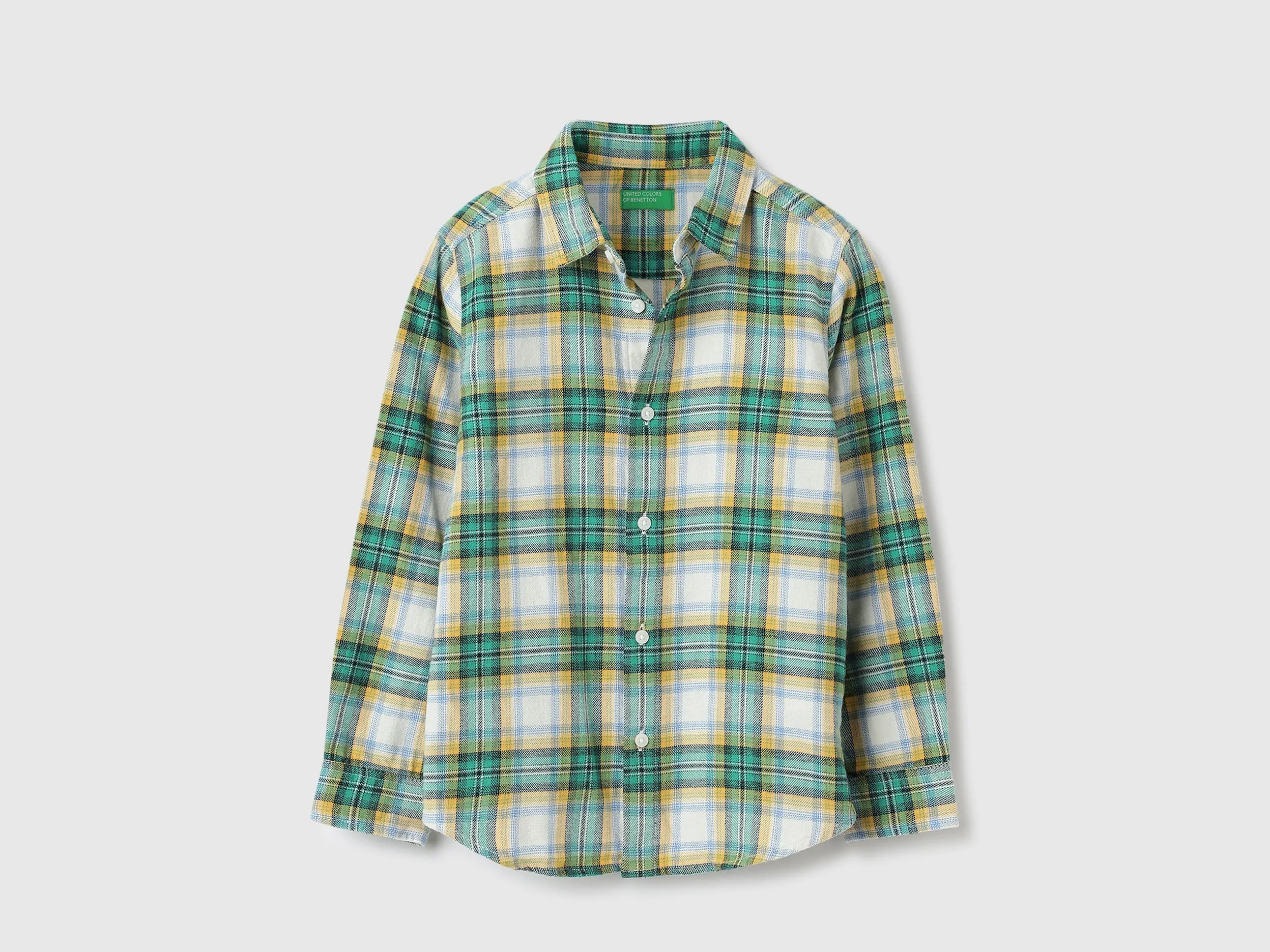 Regular Fit Spread Collar Checkered Shirts