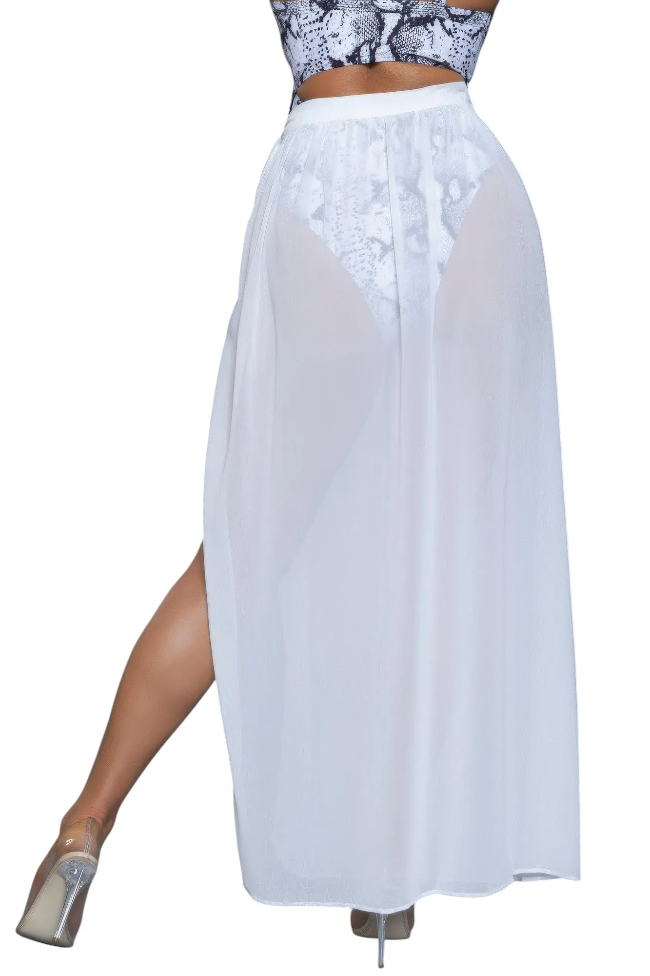 Rhea Skirt White