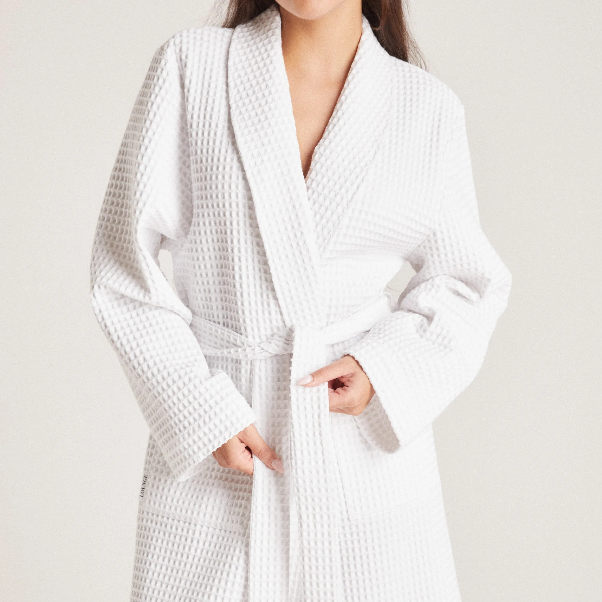 Robe de Chambre Waffle - Blanc