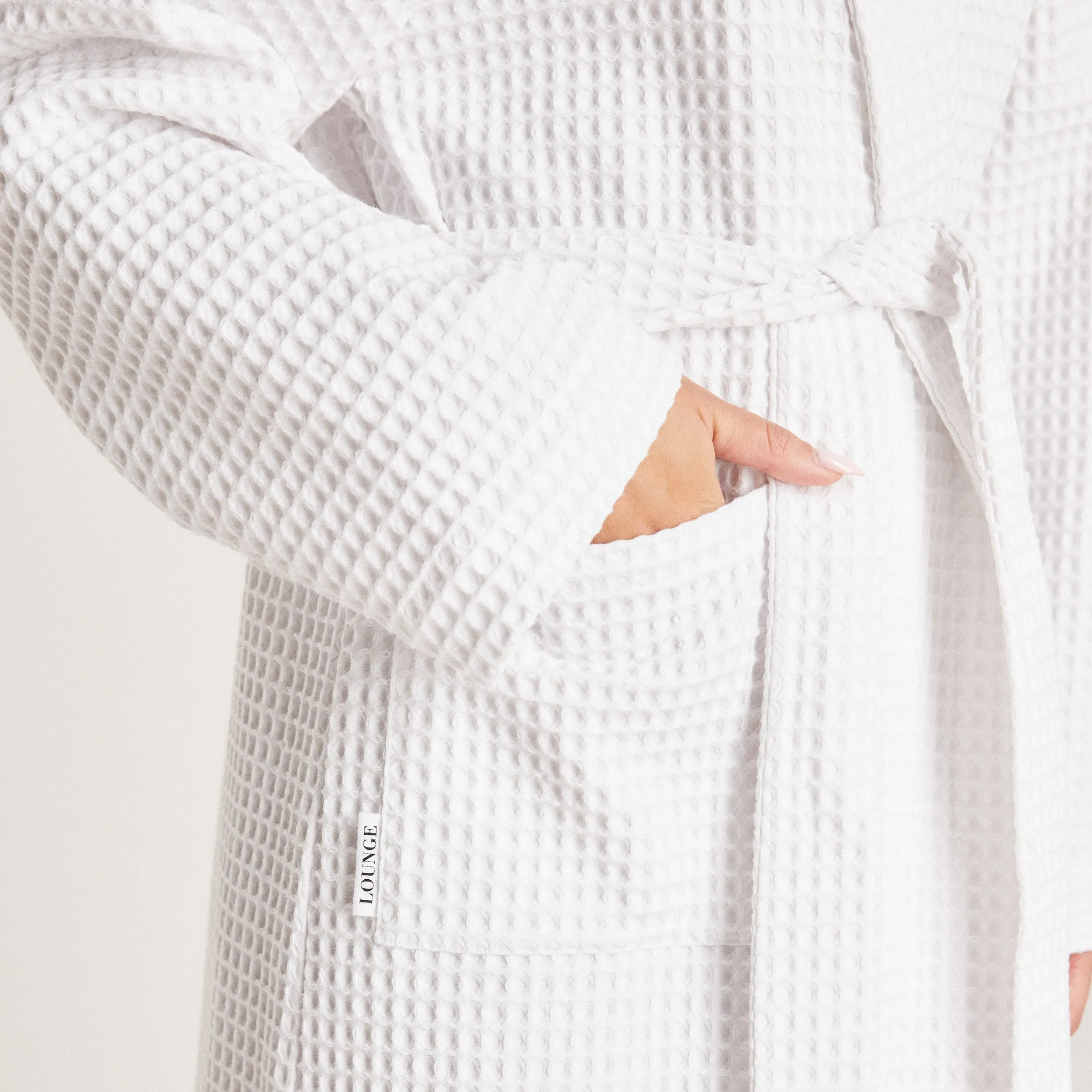 Robe de Chambre Waffle - Blanc