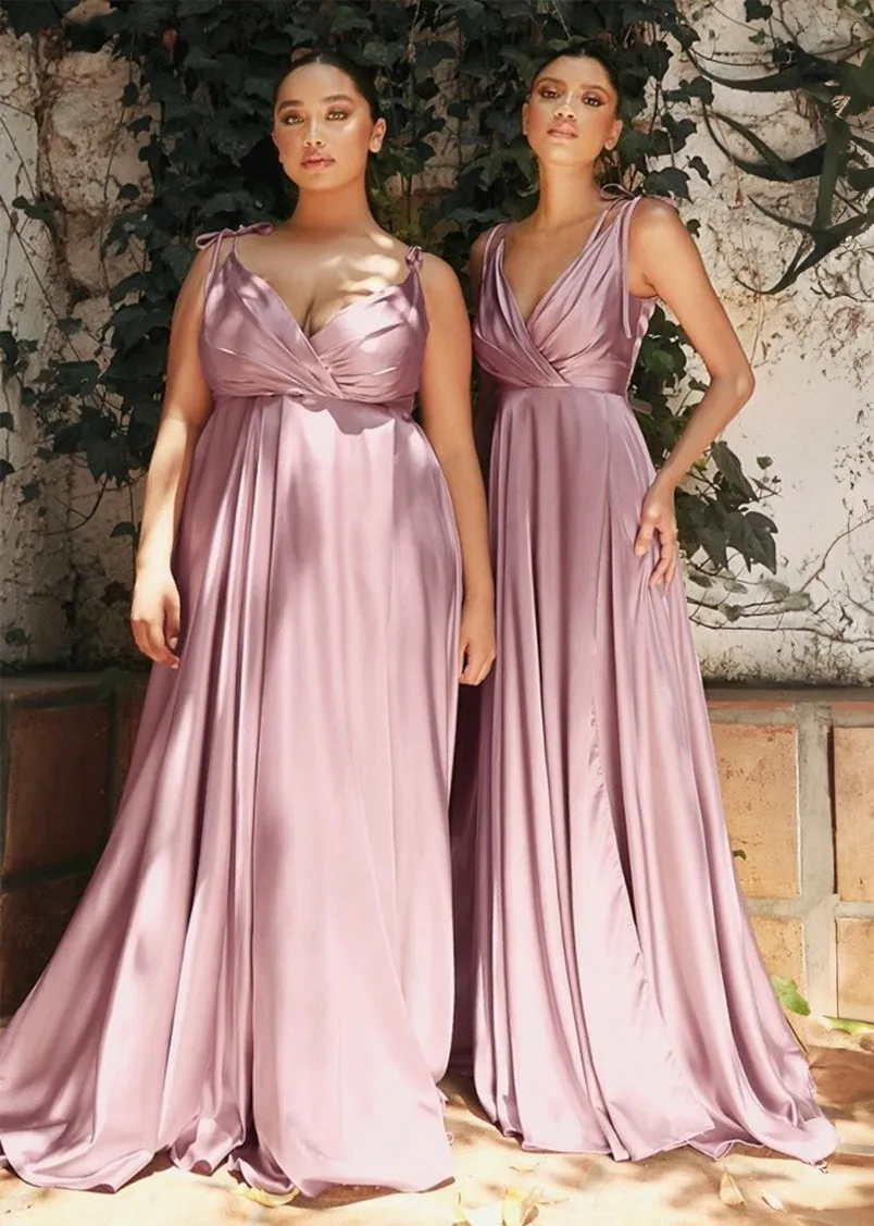 Roxy Satin Sweetheart Flow Maxi Dress Mauve
