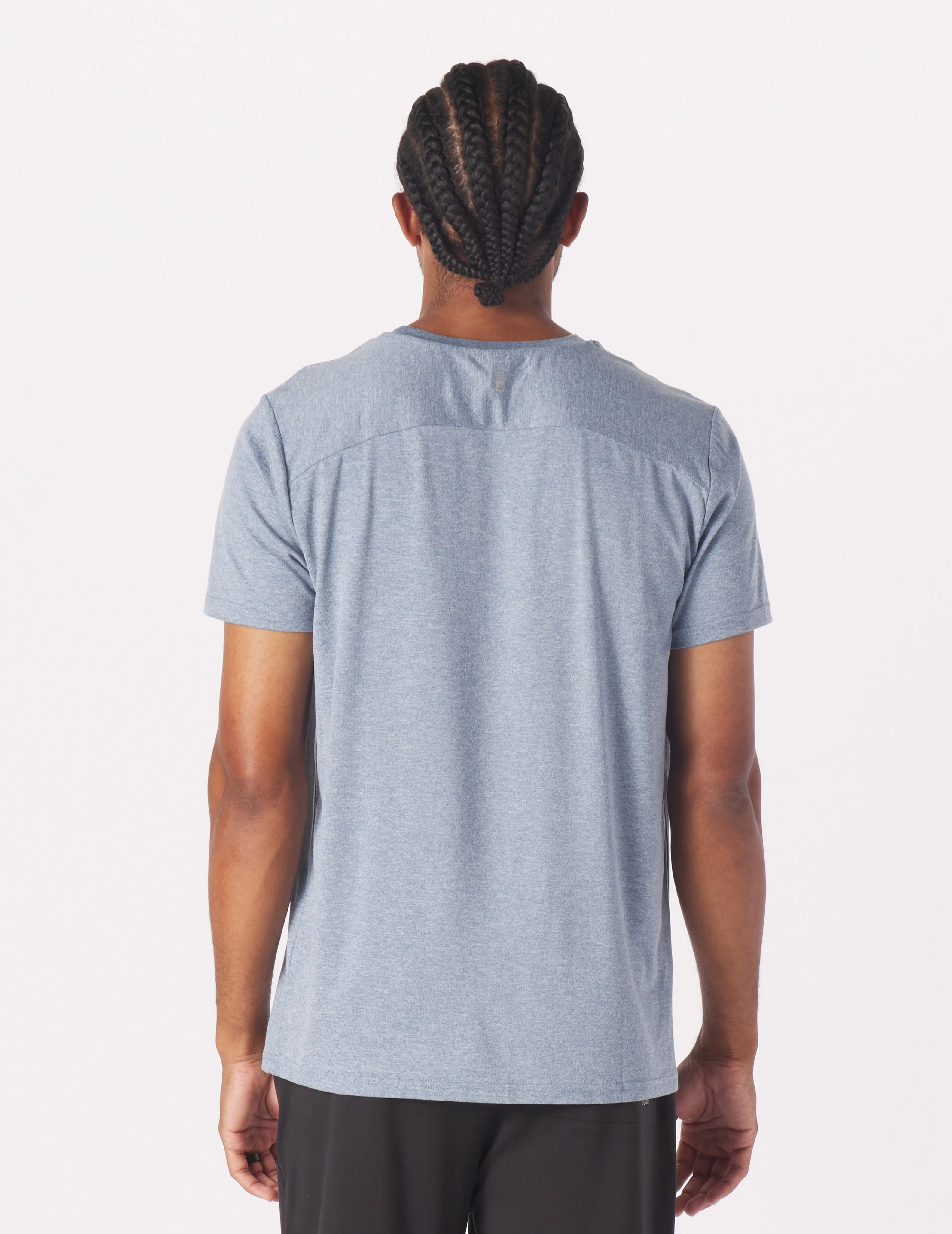 Salton Short Sleeve: Denim Heather