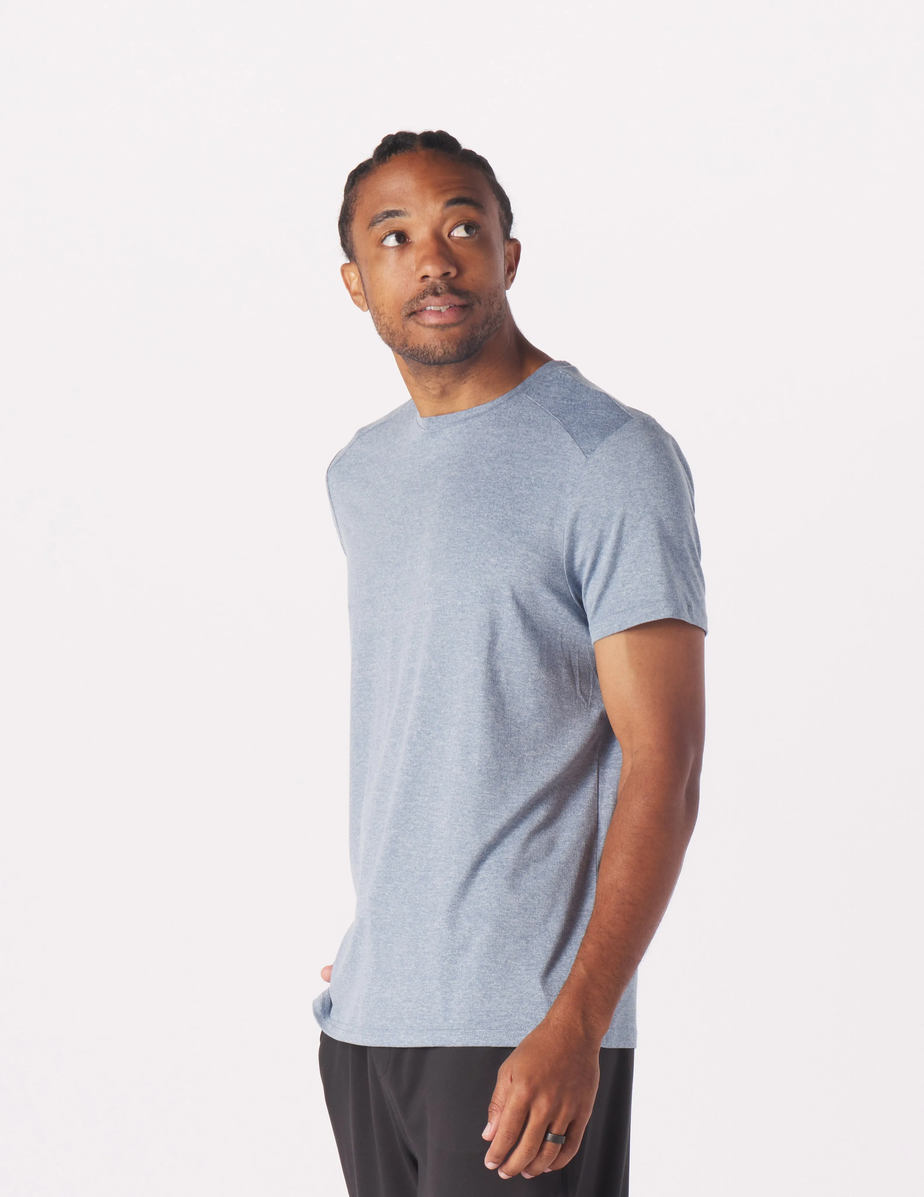 Salton Short Sleeve: Denim Heather