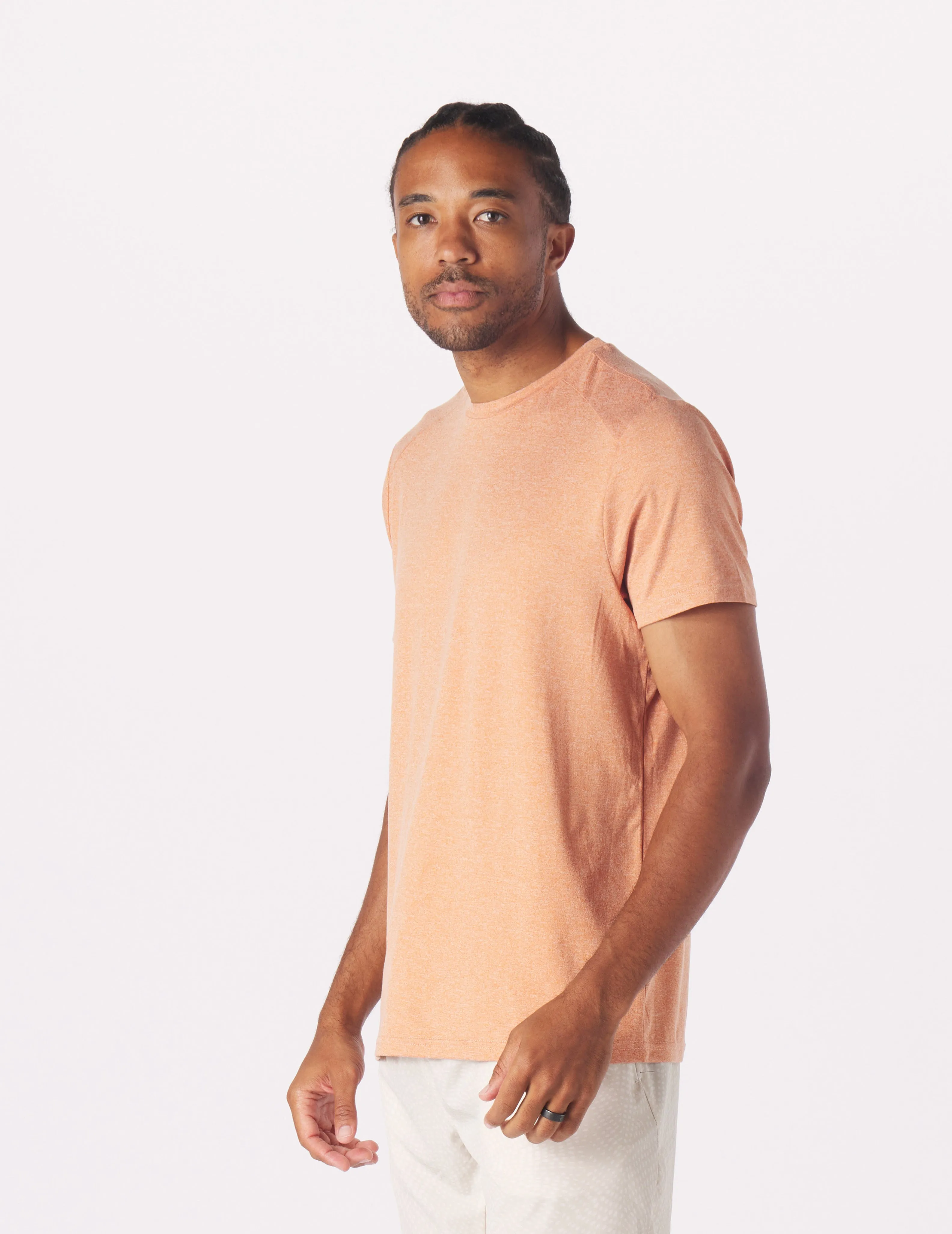 Salton Short Sleeve: Tangerine Heather